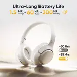 Auriculares Inalámbricos Qcy Bluetooth H3 Con Anc Plegable Blanco