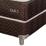 Sommier y Colchón Resortes Springwall Quilt Refuerzo Lumbar 160x200 - Queen