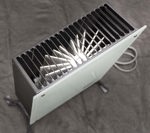 Calefactor Calden Electrico 2000W Frente Negro Movil