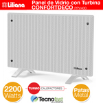 Panel Calefactor Liliana Ppv400 Confortdeco 2200w Pie Pared