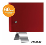 Panel Calefactor Eléctrico Peabody Pe-vqm20 Rojo 220v 2000w