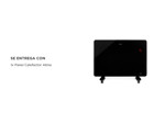 Panel Vitro Calefactor Digital Atma Negro 1500W 91ATVC1521P