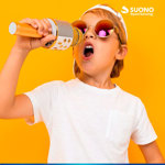 Microfono Inalámbrico Karaoke Suono Parlante Musical Bluetooth Dorado