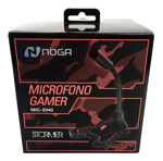 Microfono Streaming Gamer Noga Mic-2040 Flexible Soporte 3.5