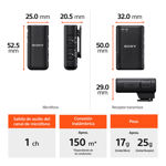 Micrófono Inalámbrico de doble canal Sony Para Cámara ECM-W3