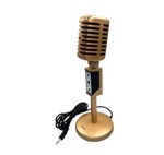 Microfono Multimedia Retro Vintage Pc Ajustable Chat Graba