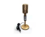 Microfono Multimedia Retro Vintage Pc Ajustable Chat Graba
