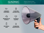 Megafono Portatil Gadnic Altavoz Bluetooth