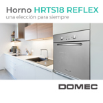 Horno Multigas Domec con spiedo HRTS18 Reflex