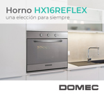 Horno Domec HX16 Reflex, Multigas, acero inoxidable