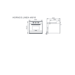Horno Domec HX16 Reflex, Multigas, acero inoxidable