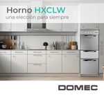 Horno Domec HXCLW, gas - electrico, cajon parrilla, spiedo, acero inoxidable