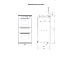 Horno Domec HXCLW, gas - electrico, cajon parrilla, spiedo, acero inoxidable