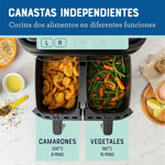 Freidora de Aire Oster Airfryer Dual 7.6L DiamondForce 6 Fun