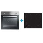 Horno Eléctrico Candy FCP602X y Anafe Vitrocerámico CH64CCB 60cm