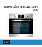 Horno Eléctrico Clever 60 Lts 9 Funciones Color Acero Inox