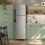 Heladera Top Mount No Frost Inox Whirlpool 386 Lts
