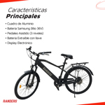 Bicicleta Electrica Rodado 26 Okologi Negra