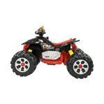 CUATRICICLO A BATERÍA 12V JS318 NEGRO