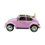 AUTO A BATERÍA 12V VOLKSWAGEN BEETLE ROSA