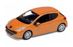 Welly 1:34 Peugeot 207 Naranja Metalizado Vehículo Colección