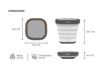 Mini Lavadora Secadora Gadnic 2 En 1 Plegable Portátil