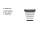 Mini Lavadora Secadora Gadnic 2 En 1 Plegable Portátil