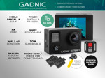 Cámara Deportiva Gadnic SX10 4K 20Mpx Pantalla Touch + Batería Extra
