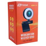 CAMARA WEB NOGA NGW-111 FULLHD 1080P WEBCAM USB MICROFONO CON LED + TRIPODE
