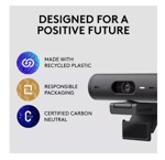 Webcam Camara Web Logitech Brio 500 Full Hd 1080p Hdr 4mp