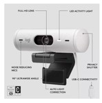 Webcam Camara Web Logitech Brio 500 Full Hd 1080p Hdr 4mp