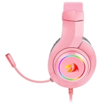 Auriculares Gamer Redragon Hylas Rosa Luz RGB H260P-RGB