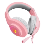 Auriculares Gamer Redragon Hylas Rosa Luz RGB H260P-RGB