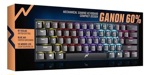 Teclado Mecánico Gamer Noga Compacto Ganon 60% Luces Led Es