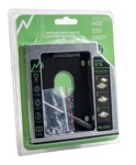 Caddy P/ Disco Hdd Sdd Notebook Noga Cd12 Lectora 12,7 Sata