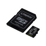 TARJETA DE MEMORIA MICROSD 64GB KINGSTON CANVAS PLUS CLASE 10 UHS-I 100 MB/s