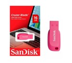 Pendrive 16gb Sandisk Cruzer Blade Pen Drive Usb 2.0 Blister Rosa