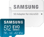 Memoria Micro Samsung EVO Select 512GB con Adaptador SD