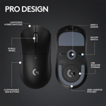 Mouse Inalámbrico Gamer Pro X Superlight 2 Negro