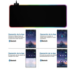 Mouse Pad Rgb Con Bluetooth 80 X 30cm Antideslizante - NEGRO