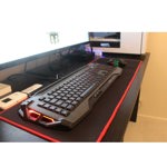 Mouse Pad Gamer Xxl NEGRO Con Borde Rojo 890 X 400 X 3mm