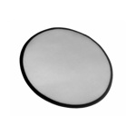 Mouse Pad Gamer Circular 20cm Blanco C/negro Sublimacion