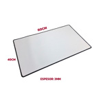 Mouse Pad Gamer Xl Blanco C/ Borde Negro 600 X 400 X 3mm
