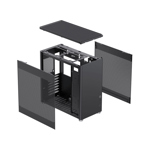 Gabinete Gamemax MeshBox Sin Fanes ATX Negro