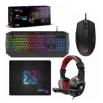 COMBO GAMER SOUL TECLADO+MOUSE+AURICULAR+MOUSEPAD