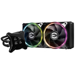 Water Cooler CPU EVGA CLCx 240mm 2 Fan 120mm ARGB Intel AMD