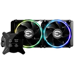 Water Cooler CPU EVGA CLCx 240mm 2 Fan 120mm ARGB Intel AMD