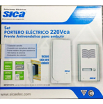 Kit Portero Electrico Sica Antivandalico Exterior de Embutir