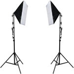 Kit par de Tripodes Gadnic + Softbox Iluminacion + Bolso Kit Profesional Fotografia