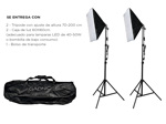 Kit par de Tripodes Gadnic + Softbox Iluminacion + Bolso Kit Profesional Fotografia